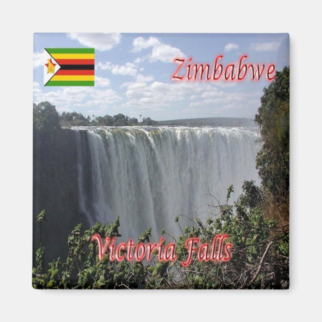 ZW010 VICTORIA FALLS, Zimbabwe, AFRIKA, Fridge Magnet (Framsidan)