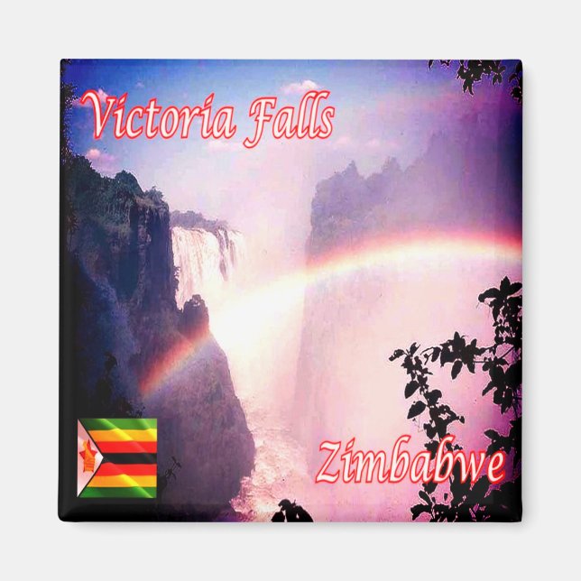 ZW011 VICTORIA FALLS, Zimbabwe, Afrika, Fridge Magnet (Framsidan)