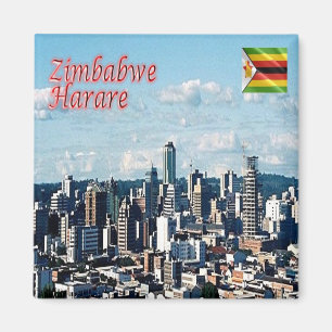 ZW017 HARARE, Panorama, Zimbabwe, Afrika, Fridge Magnet