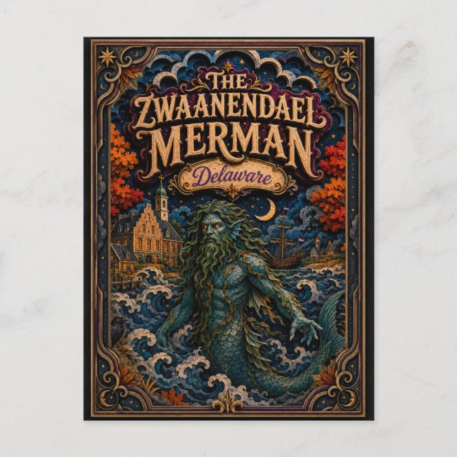 Zwaanendael Havsmannen Delaware Popcut Legends Vykort (Framsida)