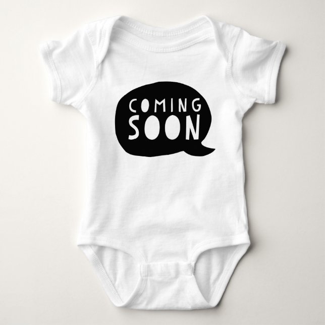 Zwanger: Coming soon T Shirt (Framsida)