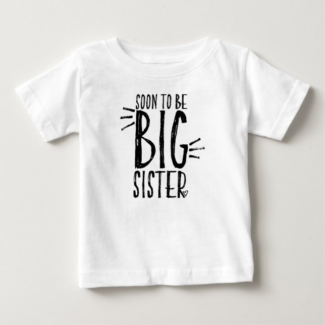 Zwanger: Soon to be BIG sister T Shirt (Framsida)