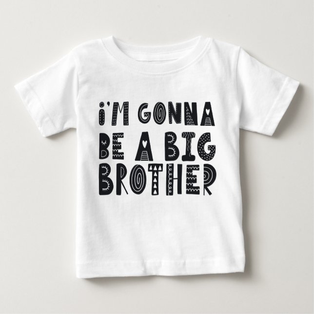 Zwangerschap: I'm gonna be a big brother T Shirt (Framsida)
