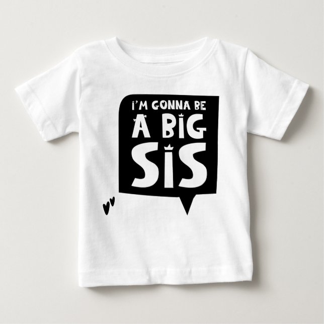Zwangerschapsaankondiging: I'm gonna be a big sis T Shirt (Framsida)