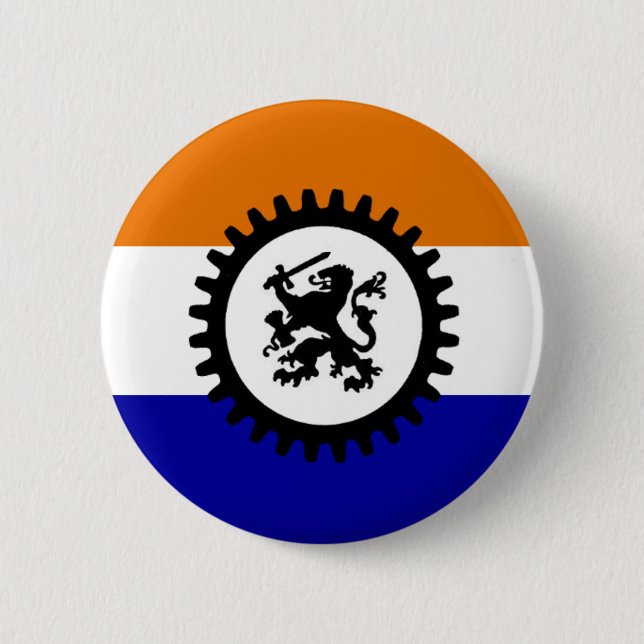 Zwart Front Oranje Wit Blauw Knapp (Framsida)