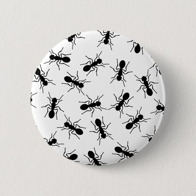 Zwarte mieren, mierennest. Halloween-feber Knapp (Framsida)