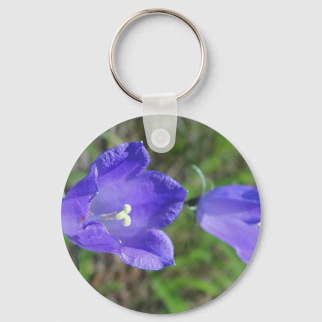 Zwei blaue Glockenblumen Nyckelring (Framsida)