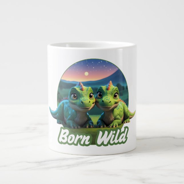 Zwei kleine Dinos - Born Wild  Jumbo Mugg (Framsidan)