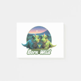 Zwei kleine Dinos - Born Wild  Post-it Block