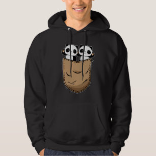 Zwei Panda Babys i Hemdtasche Hoodie