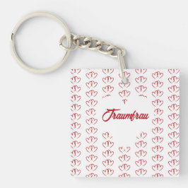 Zwei rote verbundene Herzen - 