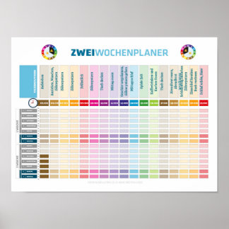 Zwei Wochenhyhyvelfür Kinder im Wechselmodell Poster