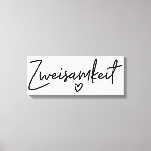 Zweisamkeit, Ord, Tillsammans, Tyskland Canvastryck