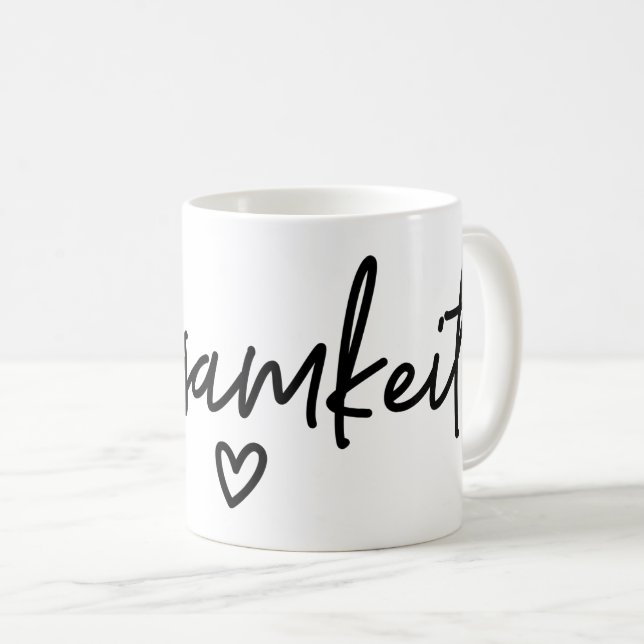 Zweisamkeit, Ord, Tillsammans, Tyskland Kaffemugg (Framsida höger)