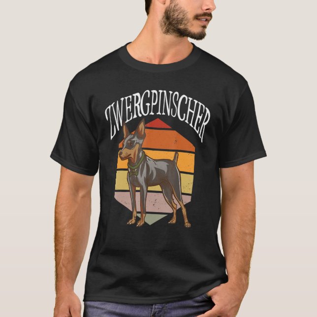 Zwergpinscher - Hund Identification - Hundar Älska T Shirt (Framsida)