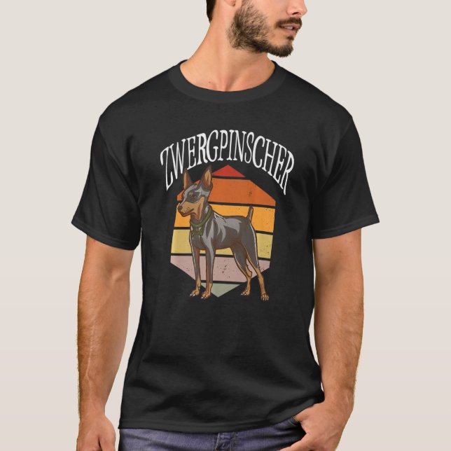 Zwergpinscher - Hund Identification - Hundar Älska T Shirt (Framsida)