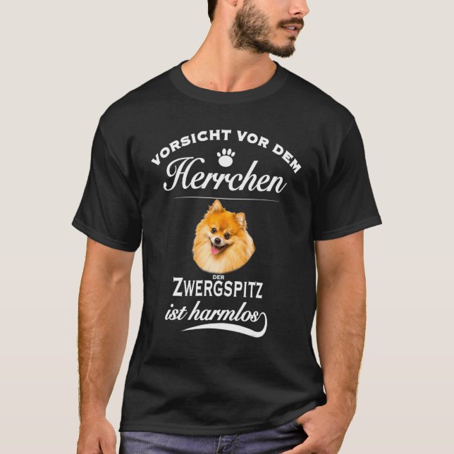 Zwergspitz   Pomeranian Dog 1 T Shirt (Framsida)