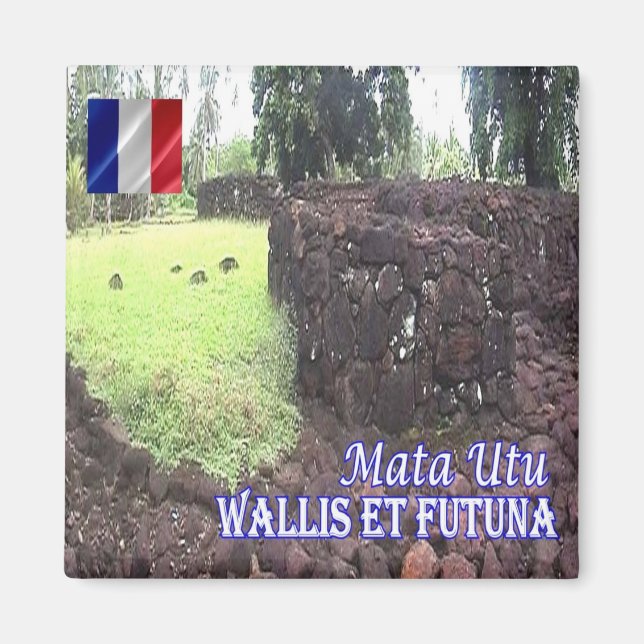 zWF006 MATA UTU, Wallis and Futuna, Fridge Magnet (Framsidan)