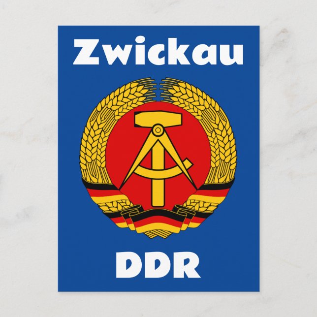 Zwickau, Deutsche Demokratische Republik, DDR, GDR Vykort (Framsida)