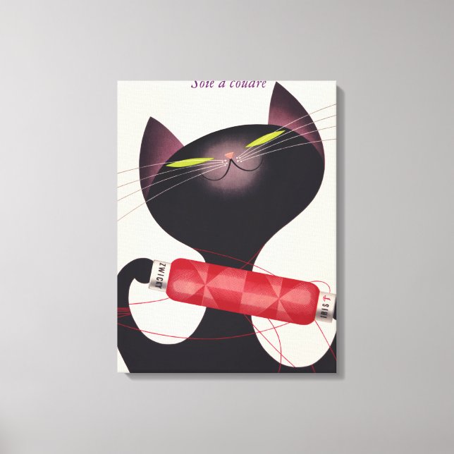 Zwicky Cat Poster av Donald Brun Canvastryck (Framsida)