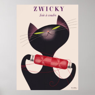 Zwicky kattaffisch av Donald Brun Poster