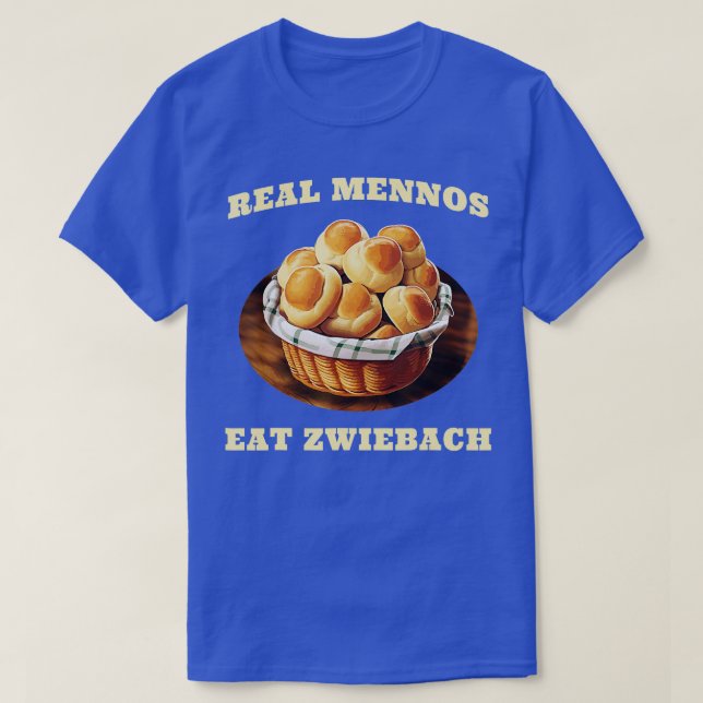 Zwiebach Mennonite Bun Roll Bread Baking Zwieback T Shirt (Design framsida)