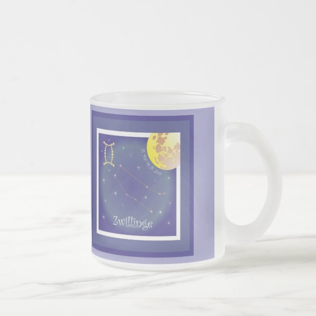 Zwillinge 21. Mai bis 21. Juni Tasse Frostad Glasmugg (Höger)