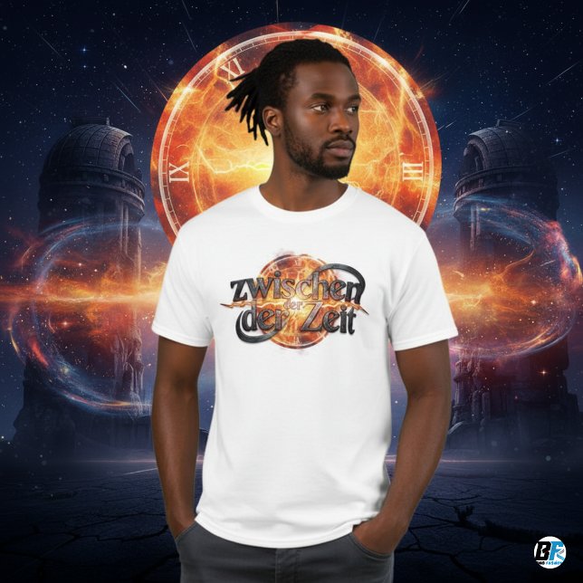 Zwischen Der Zeit-Sci-Fi Time Infinity Clock Logo  T Shirt (Skapare uppladdad)