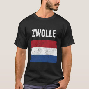 Zwolle Nederland City Nederländerna Flagga Holla T Shirt