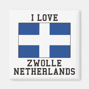 Zwolle Nederländernaflagga Magnet