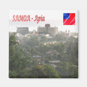 zWS008 UPOLO ISLAND, Apia, Samoa, Oceanien, Fridge Magnet