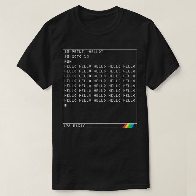 ZX Spektrum-geokod Essential T Shirt (Design framsida)