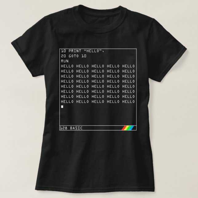 ZX Spektrum-geokod Essential T Shirt (Design framsida)