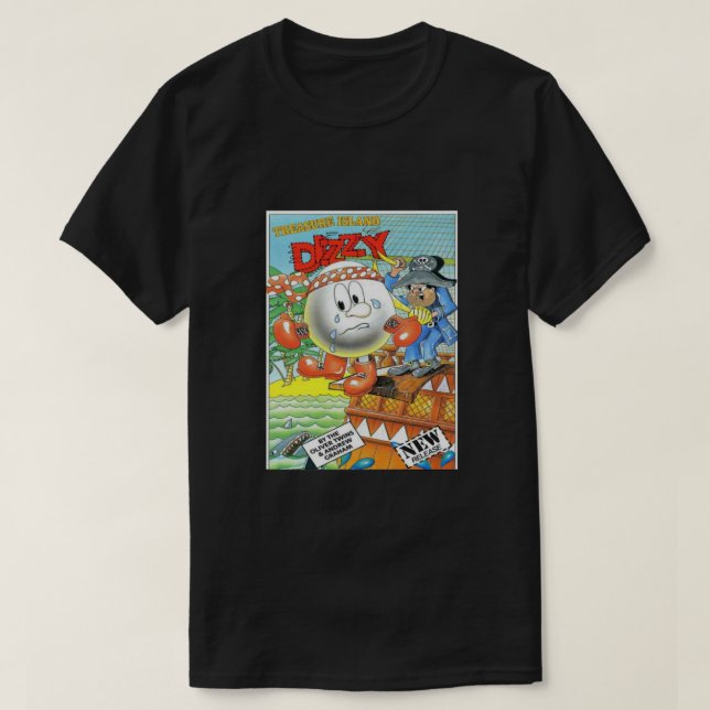 ZX Spektrum Treasure Island Dizzy Classic T Shirt (Design framsida)