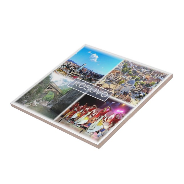 zXK005 KOSOVO, Europa Kakelplatta (Sidan)