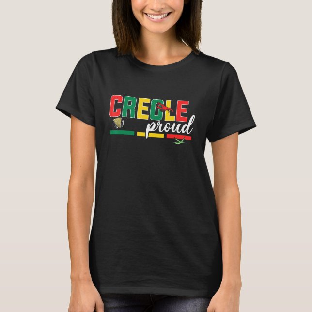 Zydeco Creole Proud of Zydeco Music Festivals Trai T Shirt (Framsida)