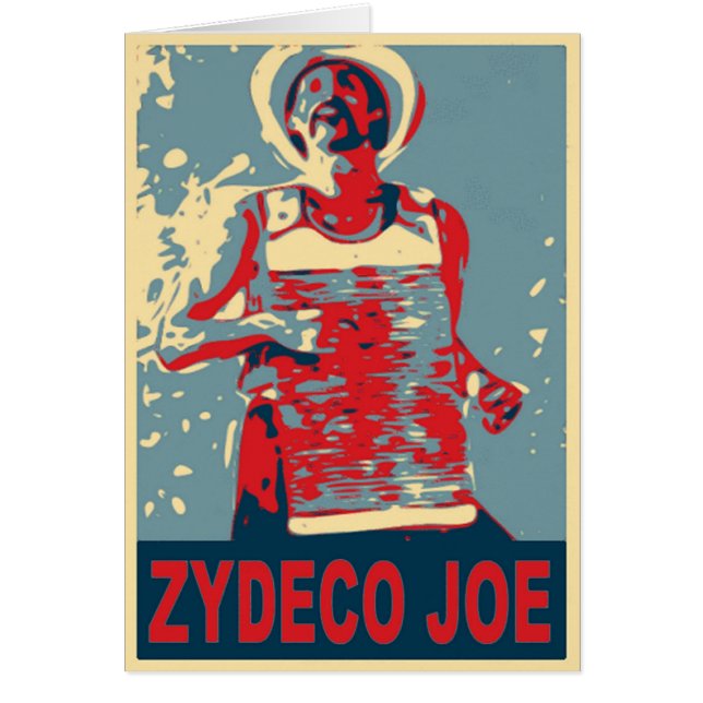 Zydeco Joe i Blue Hälsningskort (Framsidan)