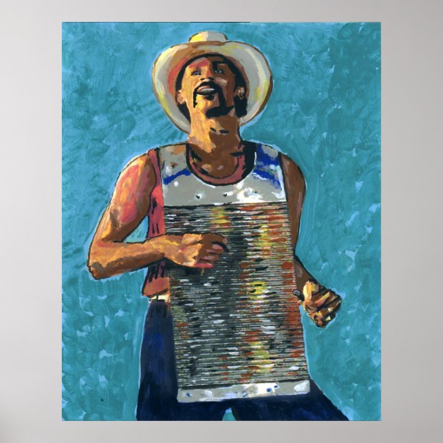 Zydeco Joe Painting Poster (Framsidan)