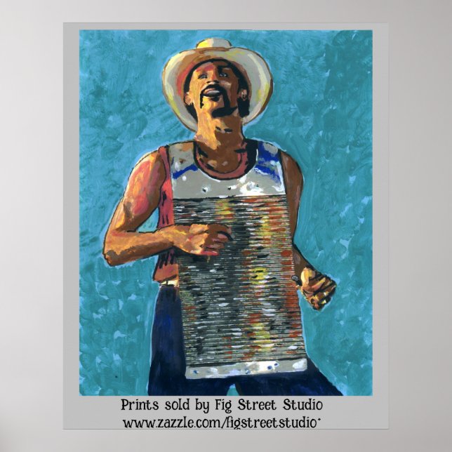 Zydeco Joe Painting Poster (Framsidan)