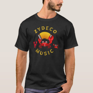 Zydeco Music Accordion Dancing Crabs T Shirt