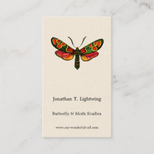 Zygaena carniolica - Crepuscular Burnet Moth Visitkort
