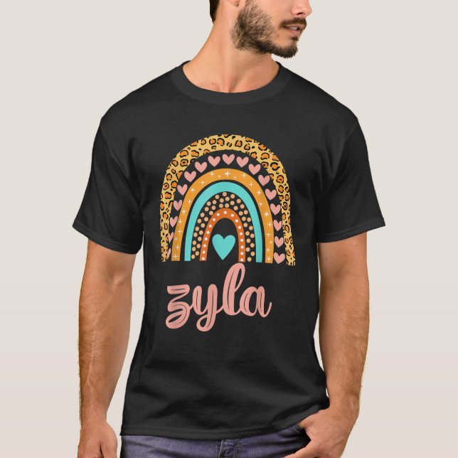 Zyla Zyla Namn Birthday Gift T Shirt (Framsida)