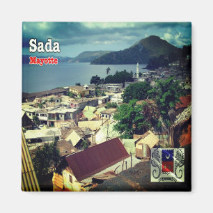 zYT004 SADA, Mayotte, Afrika, Fridge Magnet