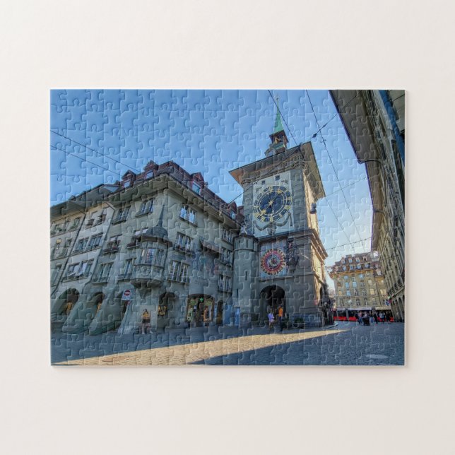 Zytglogge i Bern, Schweiz Pussel (Horisontell)