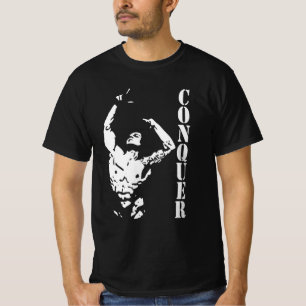 Zyzz conquer retro t shirt