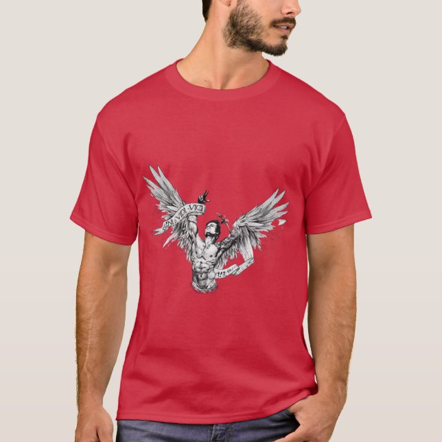 Zyzz Winged T Shirt (Framsida)