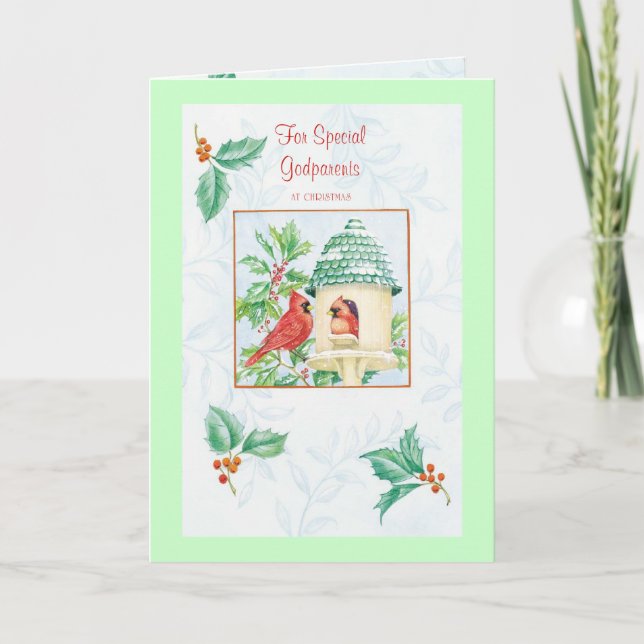 Zz För Speciella gudföräldrar vid jul_001 Helgkort (Framsida)