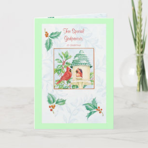 Zz För Speciella gudföräldrar vid jul_001 Helgkort