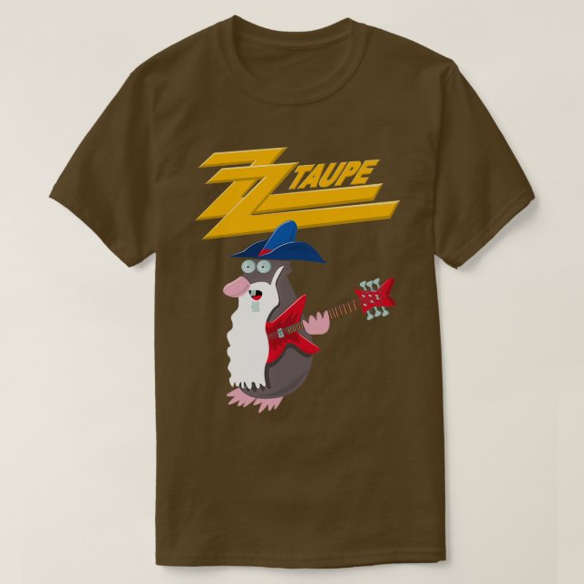 ZZ Taupe T Shirt (Design framsida)