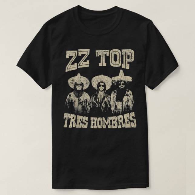 ZZ Top Hombres  T Shirt (Design framsida)